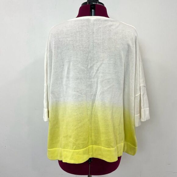 MarlaWynne Boxy Dip Dye Pullover Lightweight Cotton T-shirt Oversized Summer Top - Picture 3 of 10